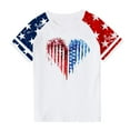 thumbnail image 2 of Gamivast Returns and Refunds My Orders Kids Usa Shirts for Girl 4Th Of July Shirts Flag Tshirt Patriotic Top Independence Day Outfit Casual Festival Shirts White Tracking My Recent Order, 2 of 7