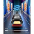 thumbnail image 4 of TianQi 10K 8K HDMI 2.1 Cable 15FT, 48Gbps Ultra High Speed Long HDMI Cable 8K/60Hz 4K/120Hz 144Hz Braided Black HDMI Cord eARC HDR10 HDCP 2.2&2.3 Compatible with Roku TV/PS5/HDTV and More Black, 4 of 5