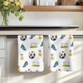 thumbnail image 7 of Football Kitchen Towels Set of 1, Gold Medal Soccer Sports Absorbent Dish Towels for Kitchen, Microfiber Hand Towel, Quick Drying Tea Towel for Cleaning Decorative Dishcloths, 7 of 7