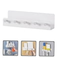 thumbnail image 4 of Minkissy Entryway Key Holder White PP Wall Key Hooks Simple Design 1Set, 4 of 8