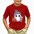thumbnail image 2 of TOWED22 Girls Boys Halloween Shirt Funny Halloween Tshirt Graphic Tee Kids Spooky Season Fall Outfit, 2 of 5