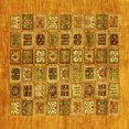 thumbnail image 1 of Ahgly Company Machine Washable Indoor Square Oriental Yellow Modern Area Rugs, 8' Square, 1 of 4
