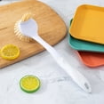 thumbnail image 1 of Cepillo para ollas antirayaduras con mango largo para limpieza de cocina - 27 cm, apto para lavavajillas, para ollas, sartenes y utensilios JASKFLY, 1 of 8