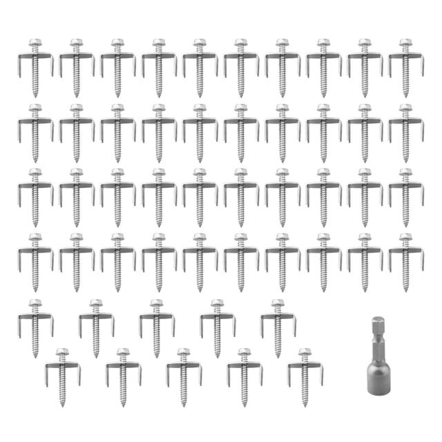 GLFILL Agrafes en Acier Inoxydable 304 Perceuse Sans Fil Compatible Installation Facile