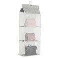 thumbnail image 1 of CNKOO 2/3/4 Grids Pockets Hanging Bag Transparent Protective Bag Cover For Preventing Bag Abrasion, 1 of 2