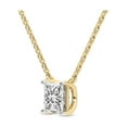 thumbnail image 3 of Lab Diamond Pendant Necklace For Women | 1 Ct IGI Certified Princess Lab Grown Diamond | Zenobia Princess Solitaire Pendant With Chain | 14K Yellow Gold | FG-VS Quality, 3 of 6