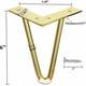 thumbnail image 2 of Paquete de 4 patas de muebles de metal dorado de 6 pulgadas para gabinete, soporte para TV, tocador, proyecto de bricolaje, 2 of 5