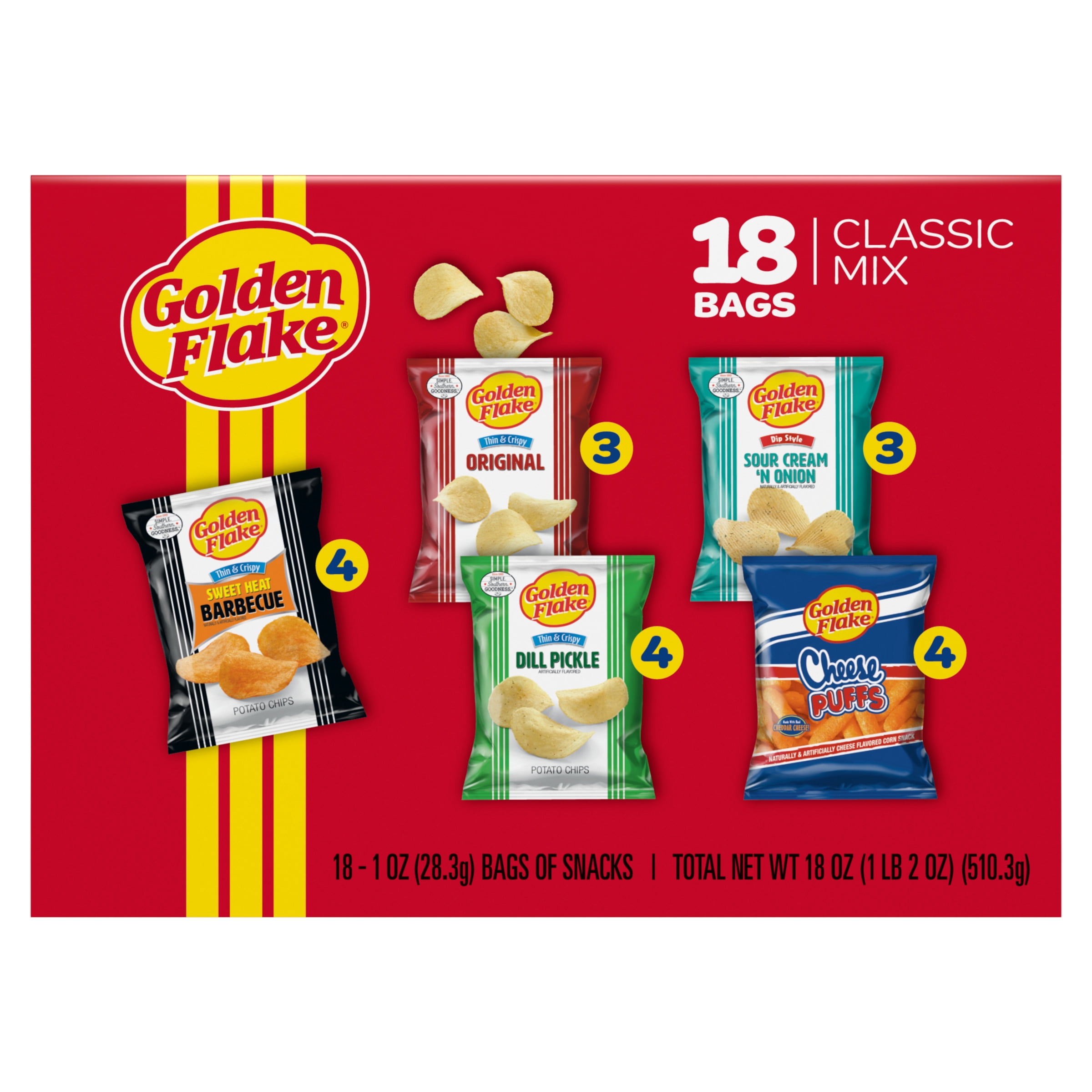 18oz Golden Flake Classic Mix 18ct Box