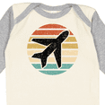 thumbnail image 4 of Inktastic Airplane Pilot Vintage Sunset Boys or Girls Long Sleeve Baby Bodysuit, 4 of 5