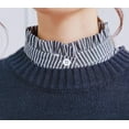 thumbnail image 4 of CAILDANL Striped Detachable Fake Collar Half Shirt Blouse Collar Faux False Collar Elegant for Women Girls, 4 of 4