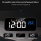 thumbnail image 3 of Reloj despertador electrónico Digital LED Cateissary blanco, 3 of 6