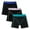 Black with Colorful Waistband, variant on INNERSY Girls Underwear Cotton Girl Panties Boxer Briefs 3 Pack (12-14 Years,Blue/Green/Purple)