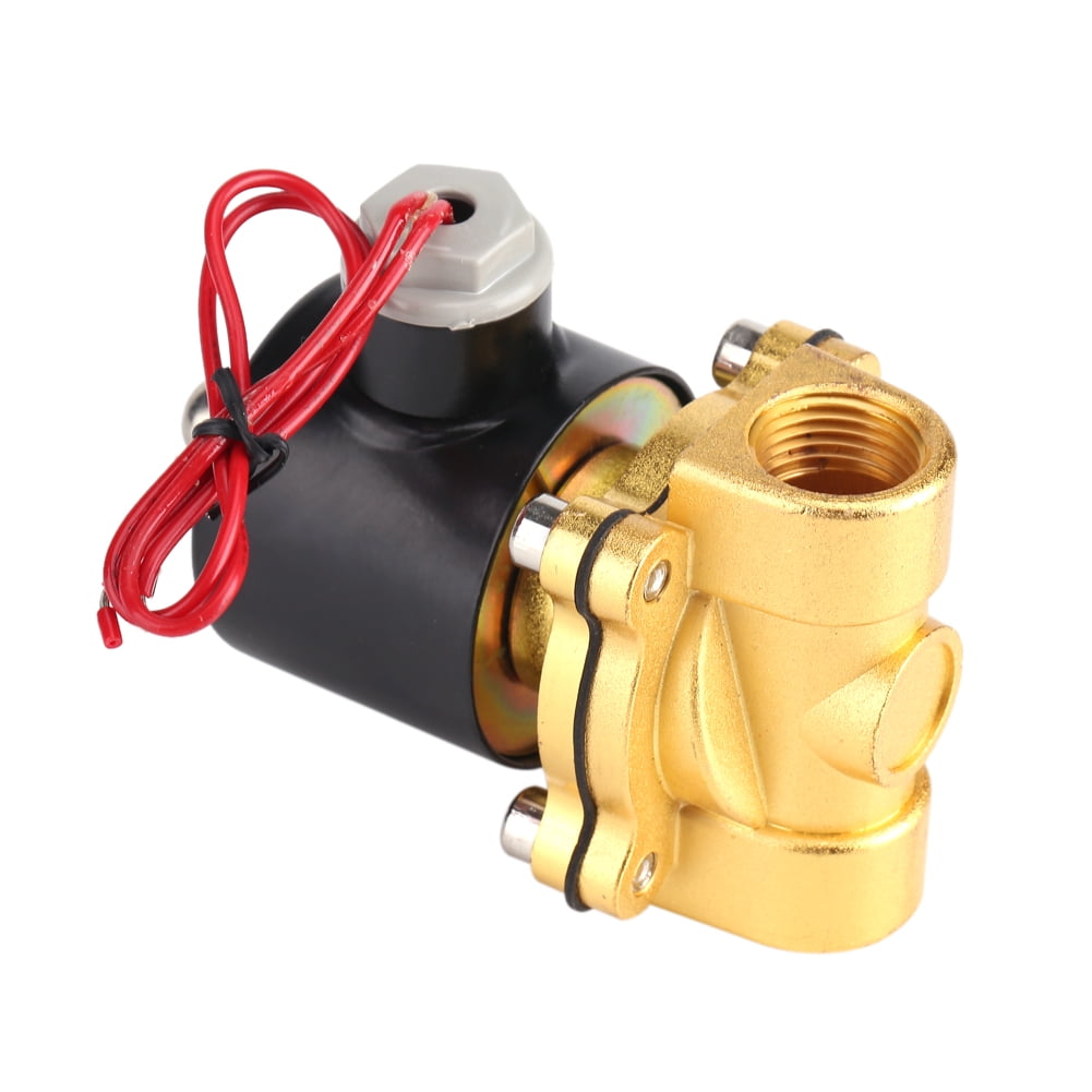 Produktbild von 220V 1/2" Magnetventil DN15 – Normal Geschlossen, Für Wasser, Öl, Luft & Gas, Zinklegierung+Kupferspule, 5–80°C, 1 MPa