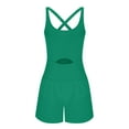 thumbnail image 4 of YABCSAZ Womens Yoga Jumpsuit Sleeveless Casual Running Onesie Workout Rompers Athletic Romper One Piece Outfits Exercise Jumpsuits Gym Yoga Clothes, 4 of 4