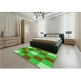 thumbnail image 5 of Ahgly Company Machine Washable Indoor Rectangle Transitional Neon Green Area Rugs, 8' x 12', 5 of 7
