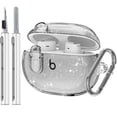 thumbnail image 1 of Funda transparente con purpurina para Beats Studio Buds Plus de Enfomte con kit de limpieza, 1 of 7