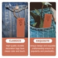 thumbnail image 2 of 100Pcs Clothing Embossed Label Decorative Clothes Sewing Tag with Hole, 2 of 8