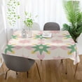 thumbnail image 3 of Yayeee Tablecloths 60" x 60" Rectangle Wrinkle Resistant Party Table Cover, Retro Green Stars, 3 of 8