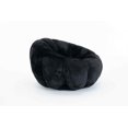 thumbnail image 5 of FFH Bean Bag Chair for Adults, Floral-Shaped Lazy Chair, Ultra-Soft Faux Fur Sofa Chair, Large Reading Chair for Living Room, Bedroom, Black, 5 of 9