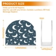 thumbnail image 3 of White Moon and Stars Thick U Shape Acrylic Napkin Holder Non Slip Space Saving for Kitchen, 3 of 9