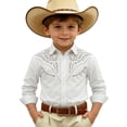 thumbnail image 4 of JAJAHO Boys Cowboy Hippie Shirts Long Sleeve Button Down Collared Casual Floral Printed Shirts For Kids 4-13Y Trendy Tops, 4 of 4