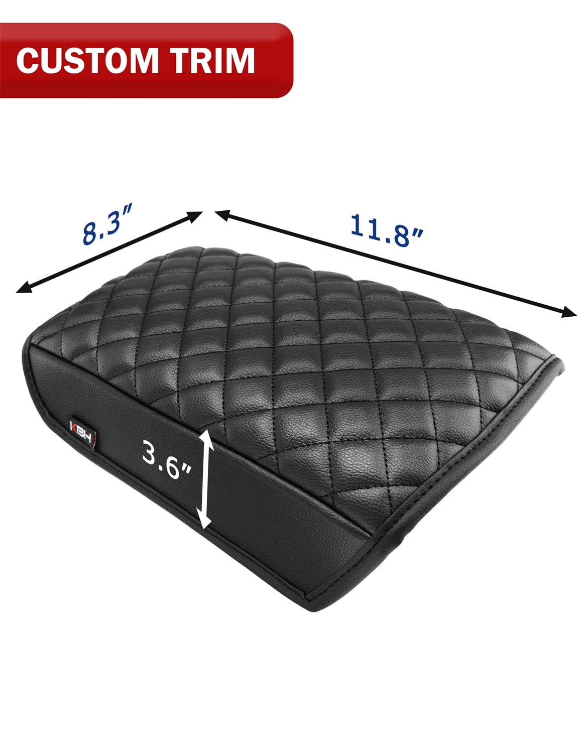 KBH Center Console Cover for Hyundai Tucson Accessories 2022-2024, Leather Armrest Cover for Car Interior, Black