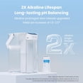 thumbnail image 5 of Waterdrop Alkaline Electric Water Filter Pitcher, Dispenser, NSF/ANSI 42, 200-Gallon, 5X Times Long-Life Countertop Water Filter System, Reduce PFOA/PFOS, Chlorine, Lead, 15-Cup, White, with 2 Filter, 5 of 9