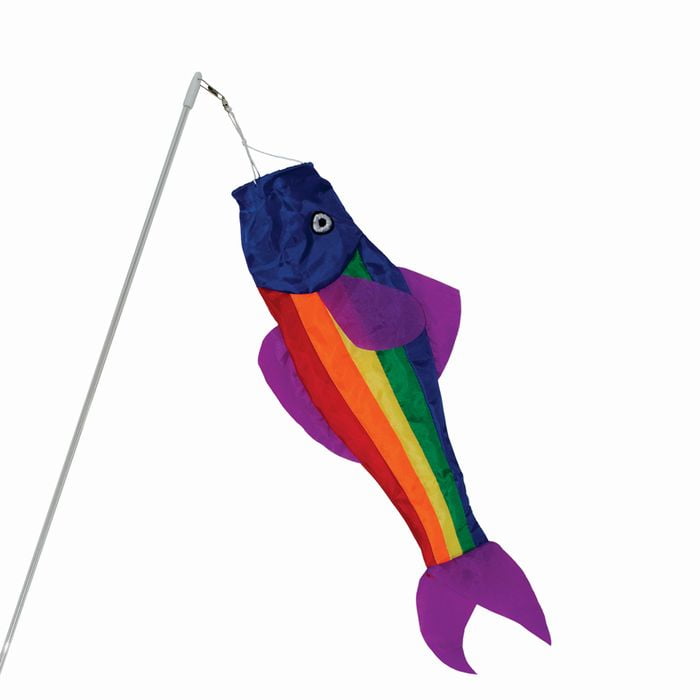 Diva Wind Sock WINDSOCK--36" Trout  Windsock Spinner by In the Breeze 