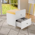 thumbnail image 4 of Kojooin Tabouret de Coiffeuse Moderne avec Tiroir de Rangement, Chaise de Coiffeuse Rembourrée sur Roulettes, 4 of 8