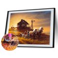 thumbnail image 4 of 5D DIY taladro completo diamante pintura atardecer bordado mosaico artesanía kits decoración, 4 of 9