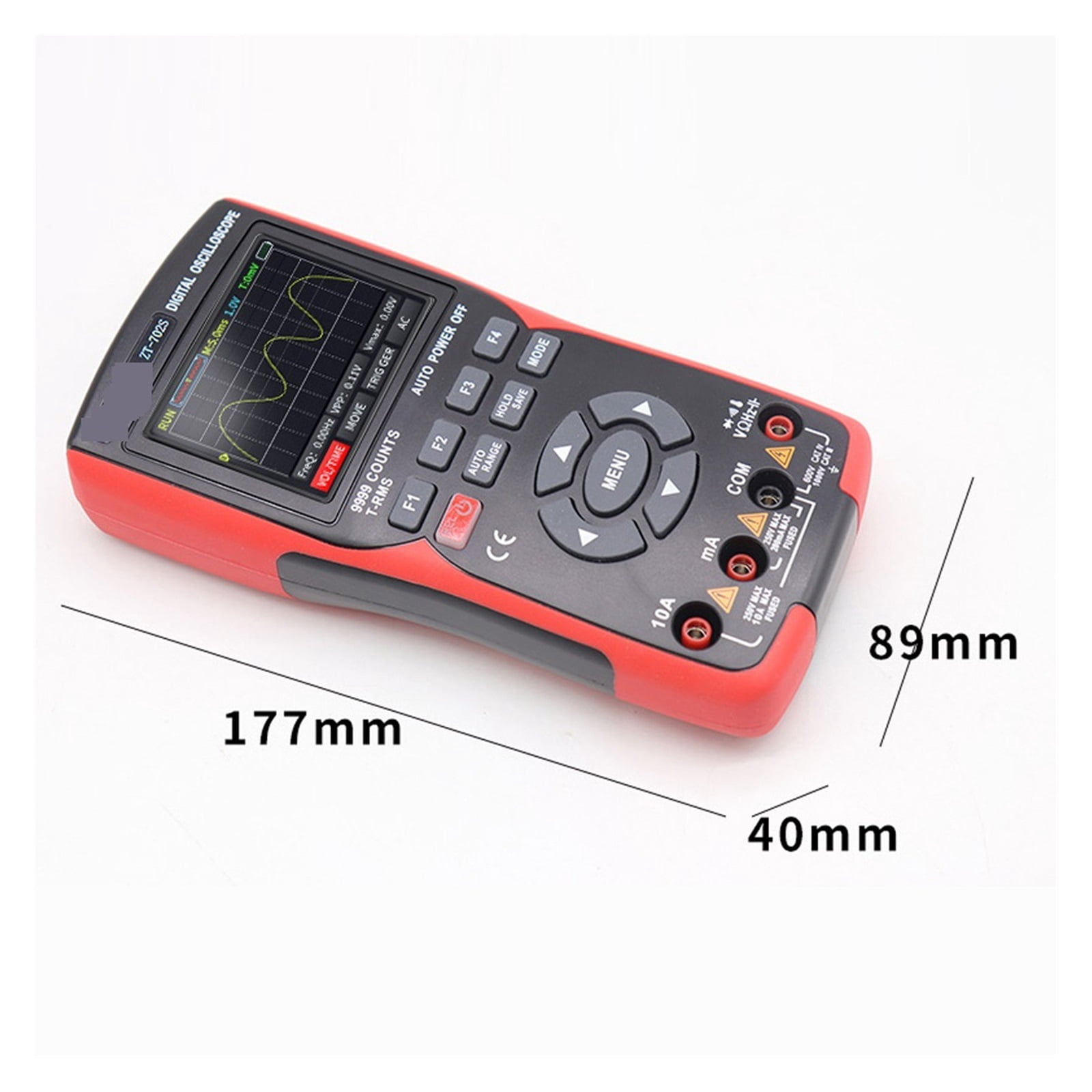 2 In 1 Digital Oscilloscope Multimeter 48MSa/s Sampling Rate 10Mhz Bandwidth 9999 Counts 2.8inch Multimetro ,Professional Designed