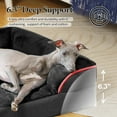 thumbnail image 4 of PAWZ Road Orthopedic Dog Bed Removable Washable Cover Non-Slip Bottom Dog Sofa Bed, S-XL, Black, 4 of 16