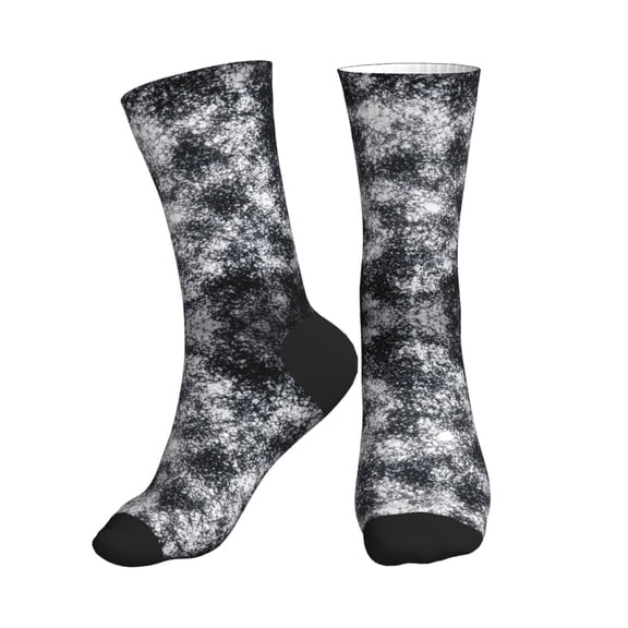 Athletic Socks Silver Flake Glitter Sport Running Calf Socks Crew Socks for Men Women