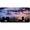 thumbnail image 1 of Winnipeg Skyline Silhouette Metal License Plate, 1 of 1