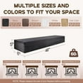 thumbnail image 5 of 48" Floating Pine Wood Fireplace Mantel Shelf for Living Room Home Decor Black Solid Wood, 5 of 7