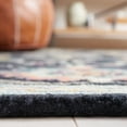 thumbnail image 4 of SAFAVIEH Blossom Cinaed Floral Runner Rug, Black/Blue, 2'3" x 8', 4 of 7