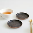 thumbnail image 6 of FENGGUIQU 2Pcs Copper Tea Saucers Metal Coffee Cup Coasters for Home and Tearoom, 6 of 6