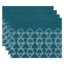 Simply Daisy 18" x 14" Watermark Geometric Print Placemat, Set of 4