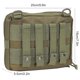 thumbnail image 3 of Riñonera militar para hombres y mujeres, bolsa táctica de combate Molle de gran capacidad, riñonera multiusos, bolso de mano para acampar, senderismo [verde militar], 3 of 5