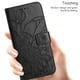 thumbnail image 2 of Funda tipo cartera con girasoles grabados para Samsung A40, elegante, multifuncional y con protección total., 2 of 5
