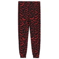 thumbnail image 5 of Domzest Halloween Mens Pajama Pants Halloween Graphic Wide Leg Sleepwear Drawstring Elastic Waisted Funny Pajama Bottoms Red S, 5 of 7