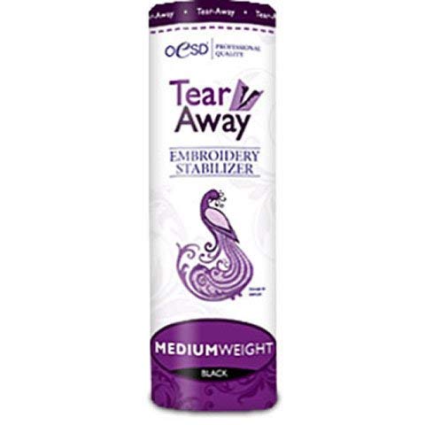 Embroidery Stabilizer New Brothread Tear Away Machine Backing 12 X 50 Yd Roll - Medium Weight 1.8 Oz - Cut Into Variable Sizes - For Machine Tearaway Stabilizer For Machine Embroidery