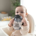 thumbnail image 6 of Dr. Brown's Milestones Baby's First Straw Cup, Training Cup with Weighted Straw, 9oz/270ml, Dark Blue, 6m+, 6 of 16