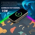 thumbnail image 2 of Wireless Charging Mouse Pad Large RGB Gaming Desk Mat 13 Light Modes Mousepad 35.4x15.7 Animals Icons, 2 of 6