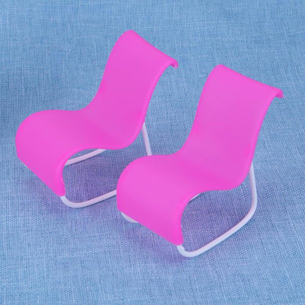 2 uds mecedora de playa, silla de salón, muebles de jardín para niñas, muñeca Sywqhk libre de BPA