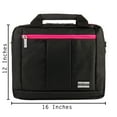 thumbnail image 2 of Nylon Multi-Compartment Convertible Backpack And Shoulder Bag Carrying Case For Microsoft Surface Book 2 / Surface Pro / Surface Laptop (13 Inches - 14 Inches) (Magenta), 2 of 6