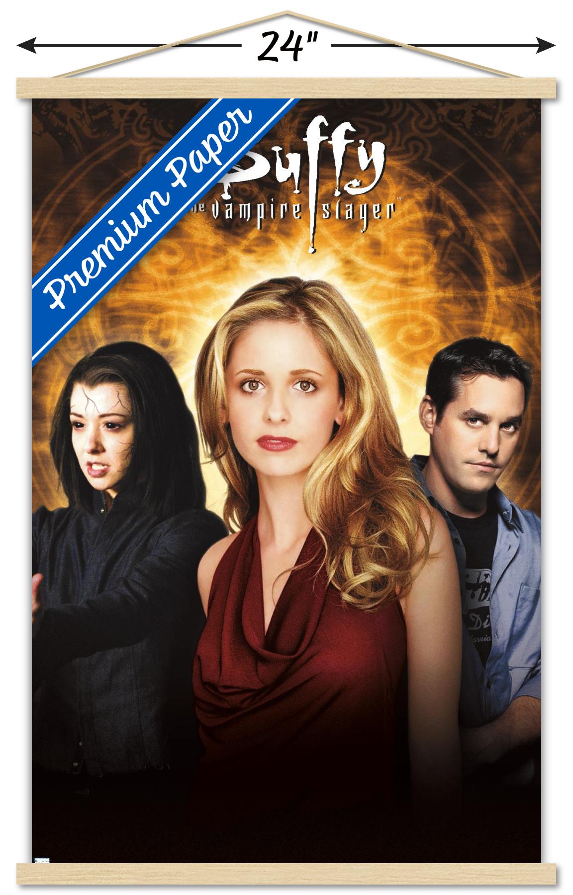 Buffy the Vampire Slayer - Season 6 One Sheet Wall Poster with Wooden Magnetic Frame, 22.375" x 34"