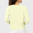 thumbnail image 4 of Jalioing Women's Long Sleeve Athletic Shirt Solid Color Sun Protection Basic Tops Outdoor Sport Tee with Thumb Hole, 4 of 6