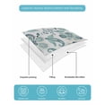 thumbnail image 5 of Quilts Twin Size, Teal Paisley Floral Soft Comforter Bedding Set for Bed, Boho Vintage Flowers Ethnic Lightweight Quilted Bedspread with Pillow Cover(2 Pieces) for All Season, 68x86 Inch, 5 of 6