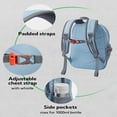 thumbnail image 6 of WATERFLY Unisex 12L Small Drawstring Lightweight Travel Hiking Backpack Daypack,Blue, 6 of 7